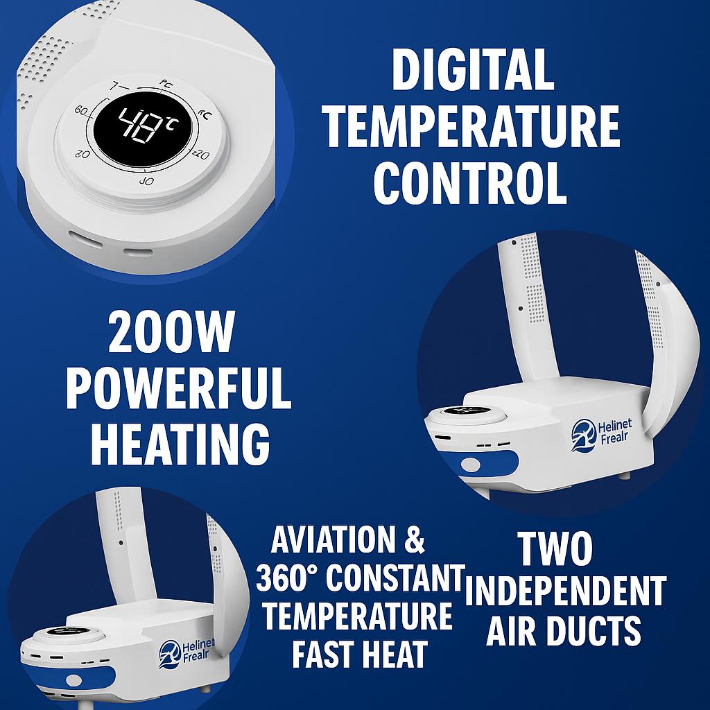 HelmetFresh™ – Smart Helmet Dryer & Odor-Removal System