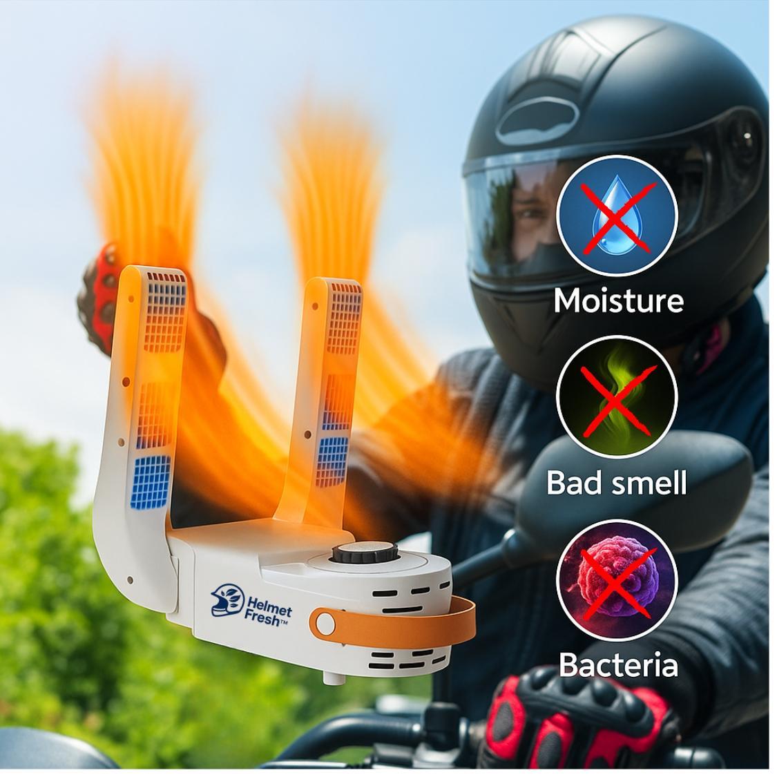 HelmetFresh™ – Smart Helmet Dryer & Odor-Removal System